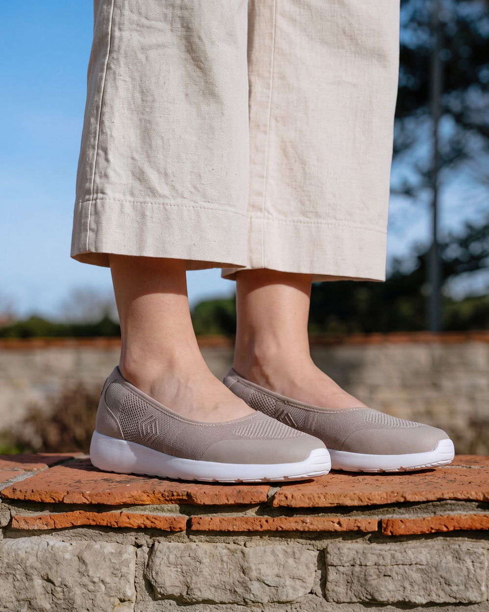 Ballerines Femme slip-on Beige chiné - Isotoner