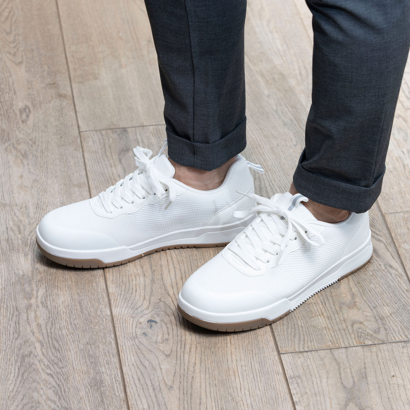 Tenis Hombre cordones Blanco