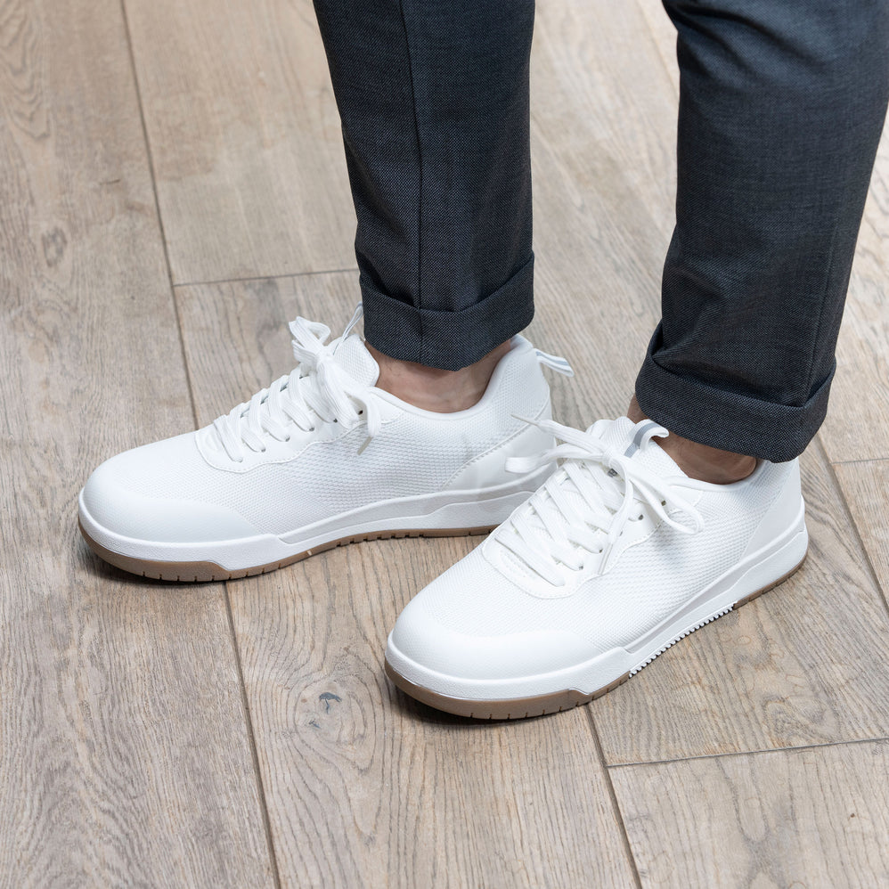Tenis Hombre cordones Blanco - Isotoner