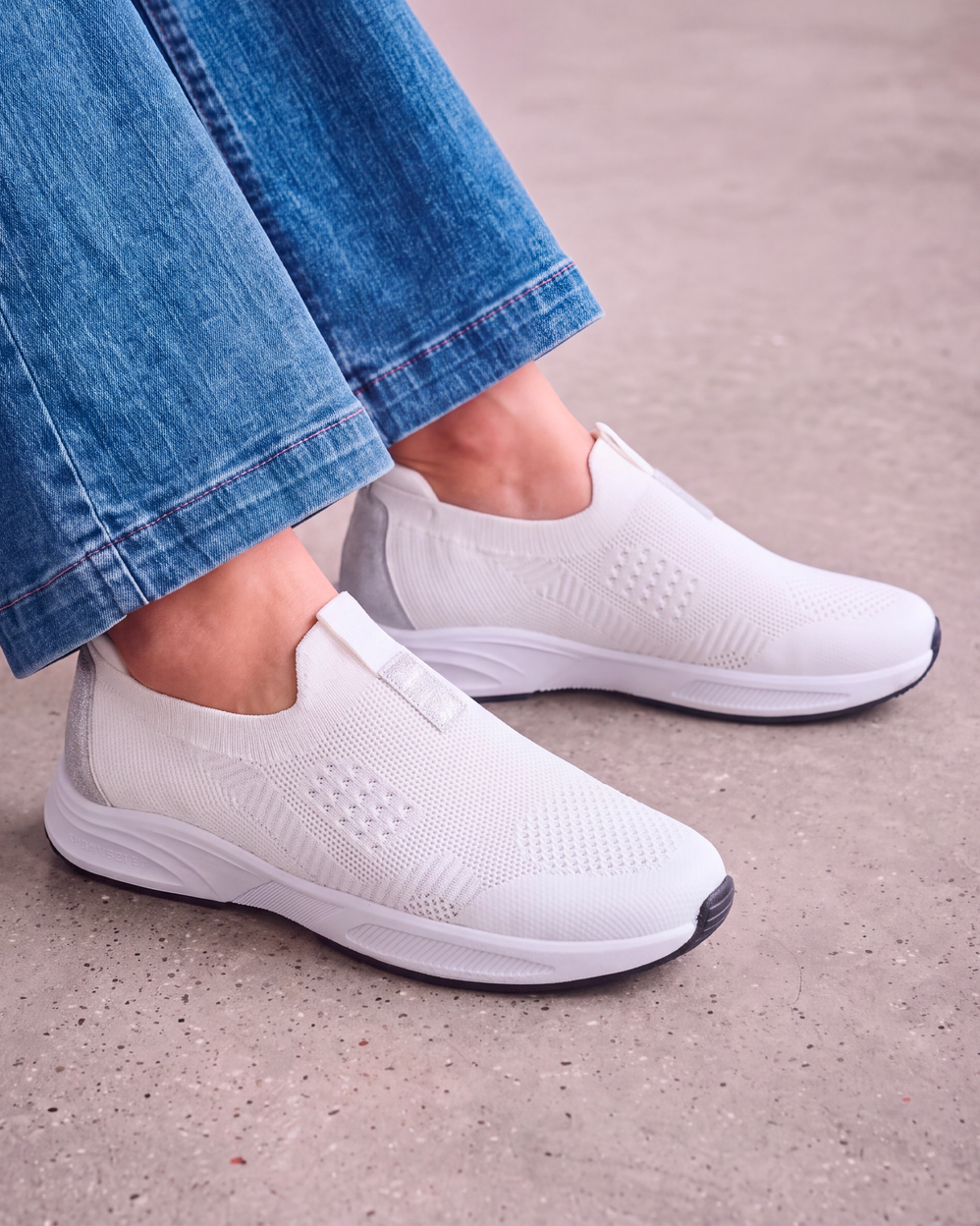 Baskets Femme slip-on sport Blanc - Isotoner
