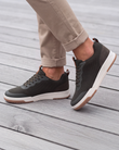 Tenis Hombre cordones Caqui