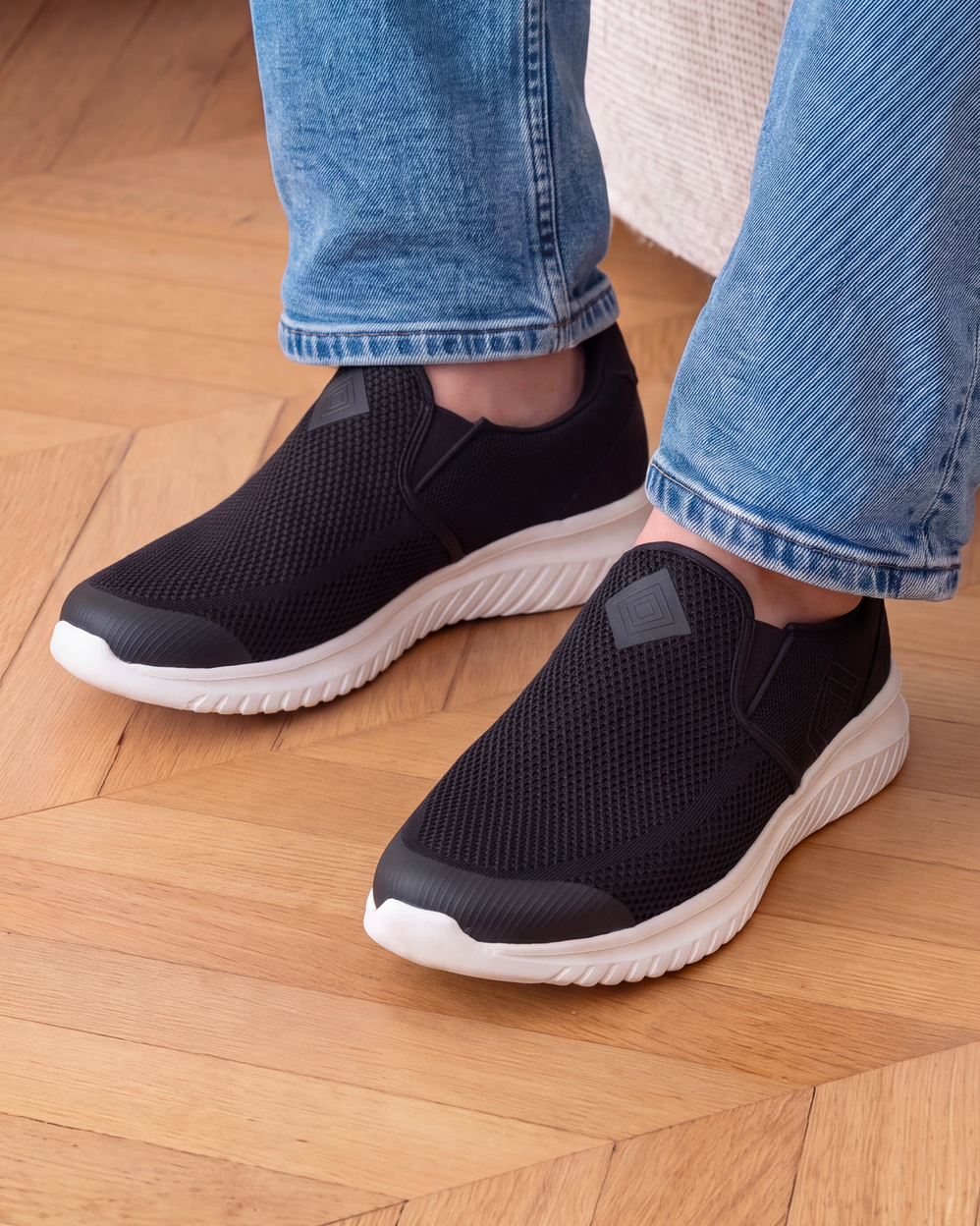 Baskets Homme slip-on Noir - Isotoner
