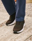 Baskets Homme slip-on semelle sport Kaki