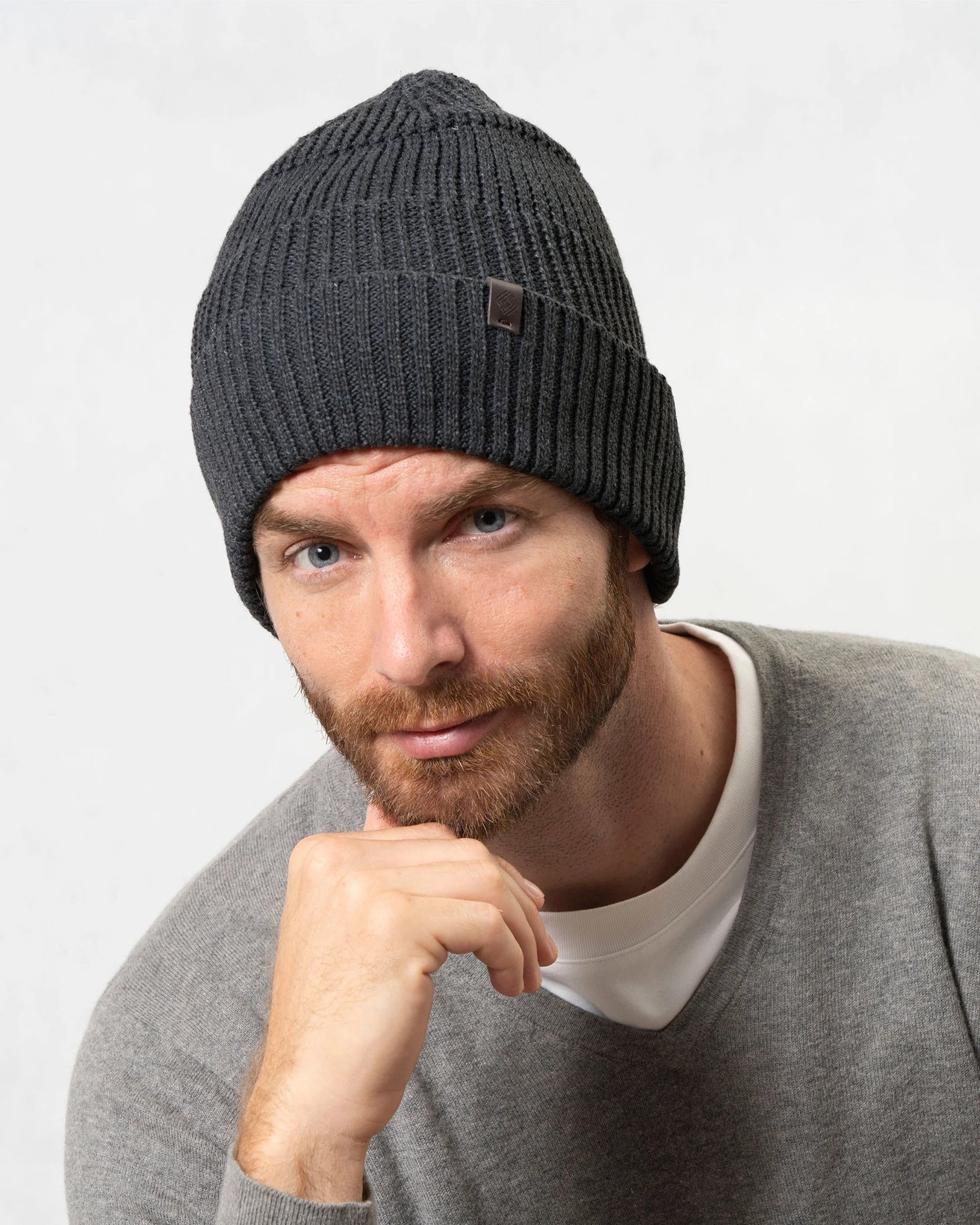 Gorro Hombre malla reciclado Gris