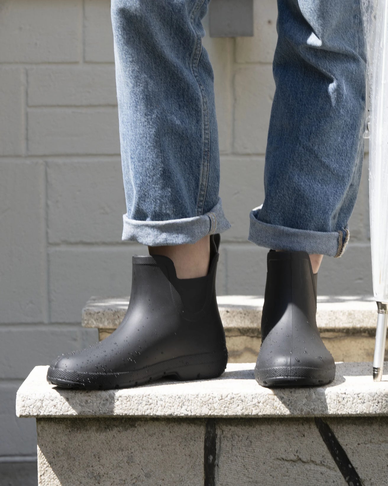 Bottes de pluie Femme basse Noir