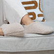 Chaussons bottillons bas Femme Beige