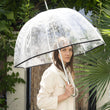 Parapluie cloche transparent PVC/Noir
