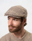 Casquette Homme à Carreaux Marron