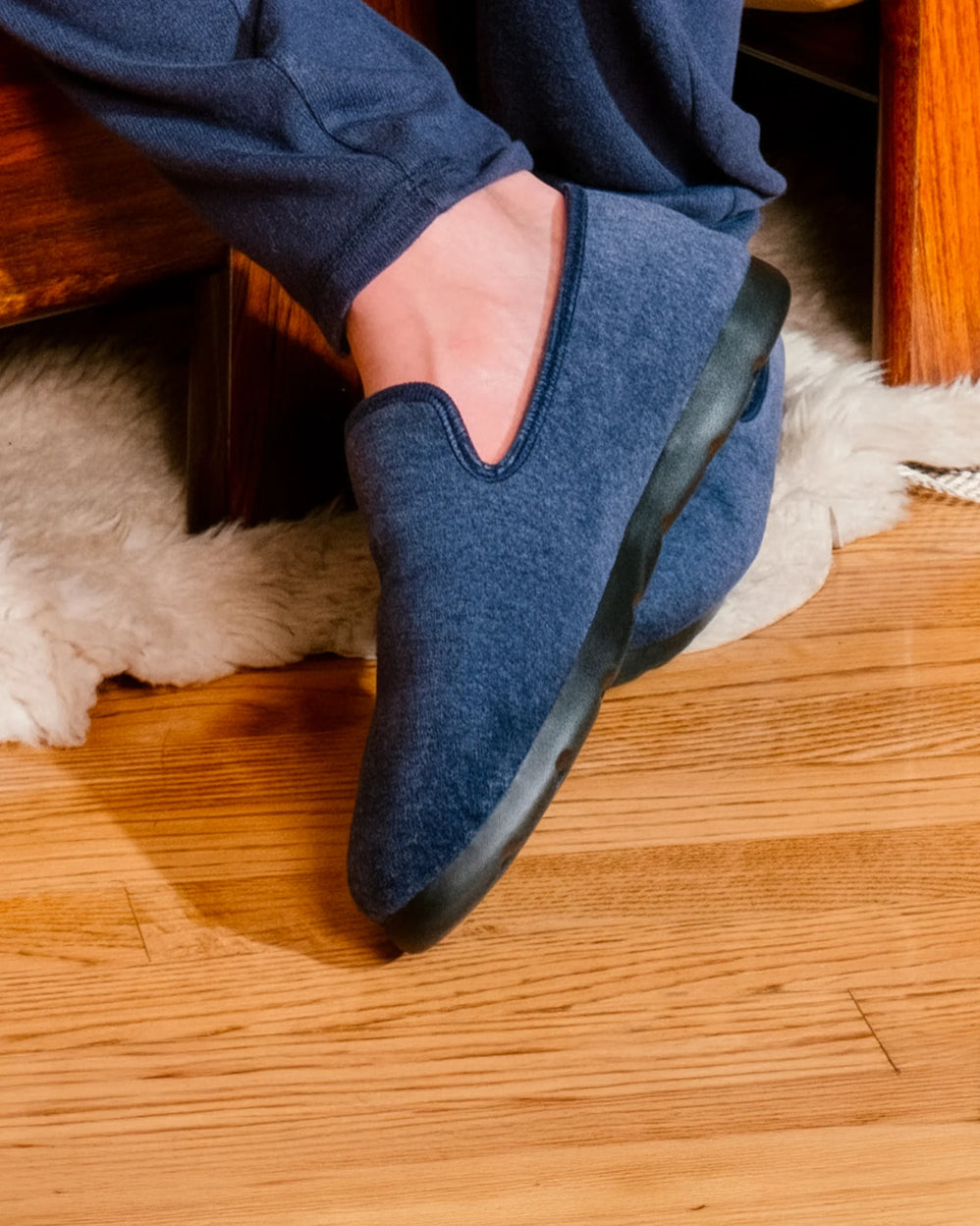 Zapatillas de casa Hombre Cerradas Azul marino moteado - Isotoner