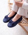 Zapatillas de casa ergonómicas Mujer Azul marino