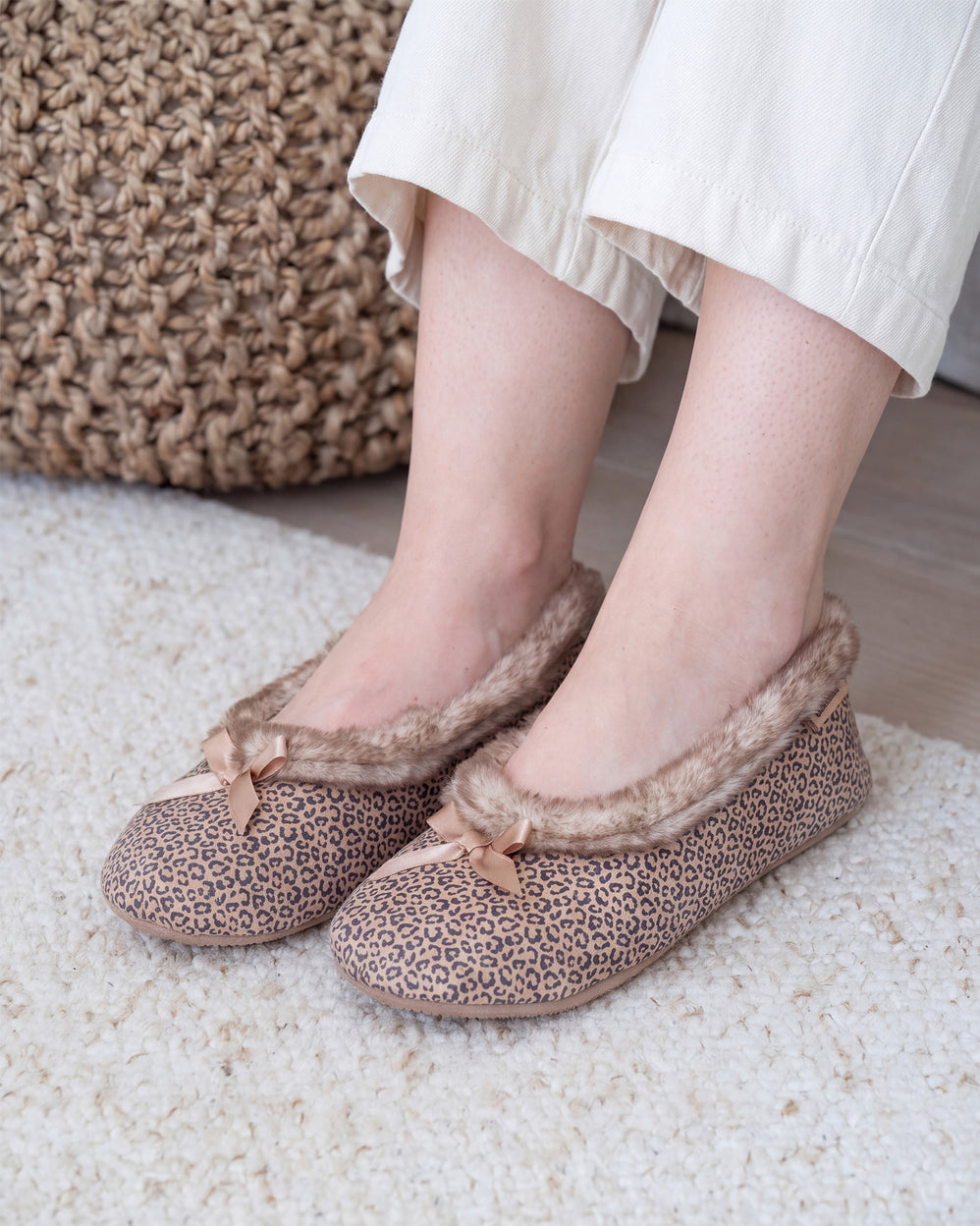 Chaussons ballerines Femme Léopard - Isotoner