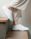 Chaussons bottillons Femme Ivoire