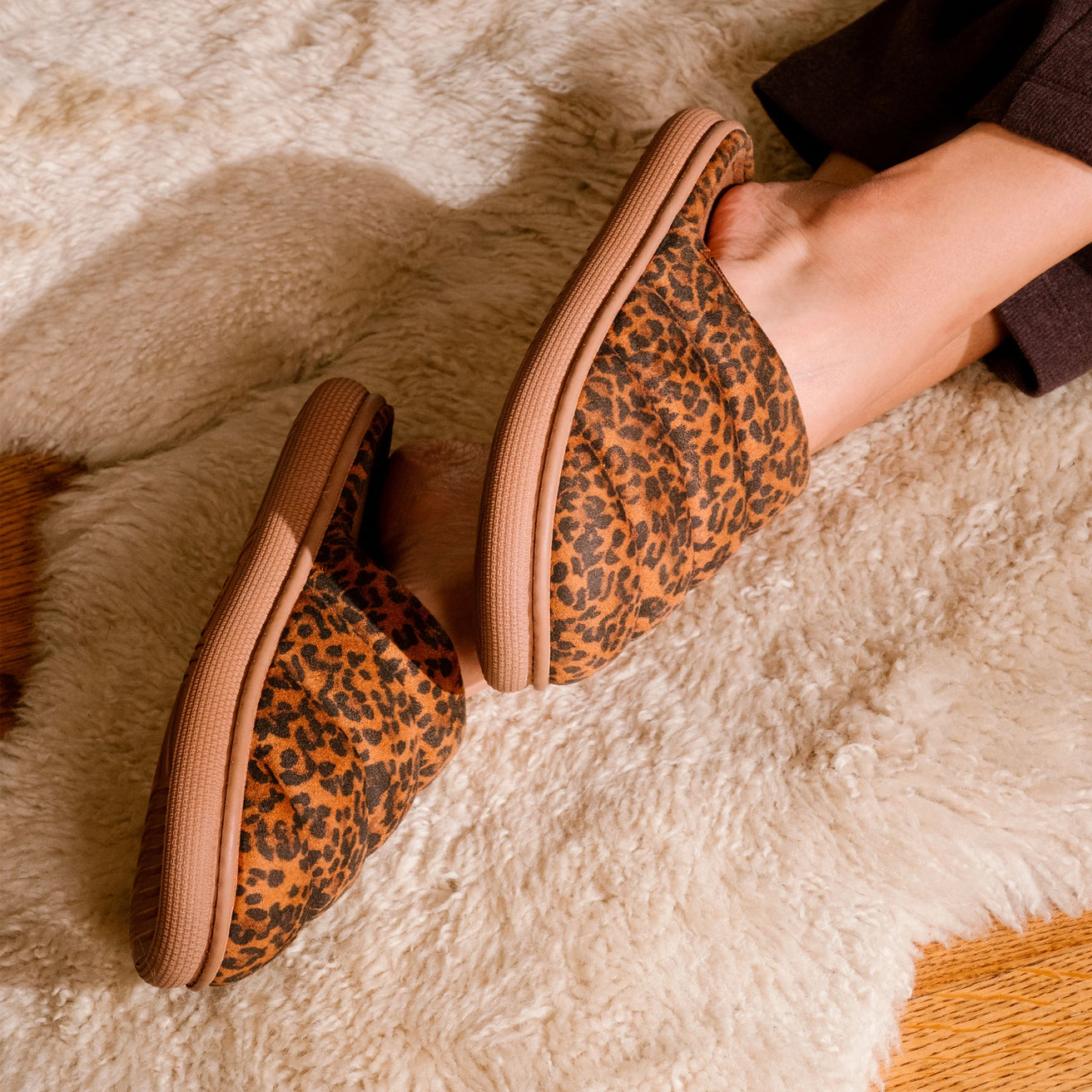 Zapatillas de casa Chinelas BLOUP Mujer Leopard camel