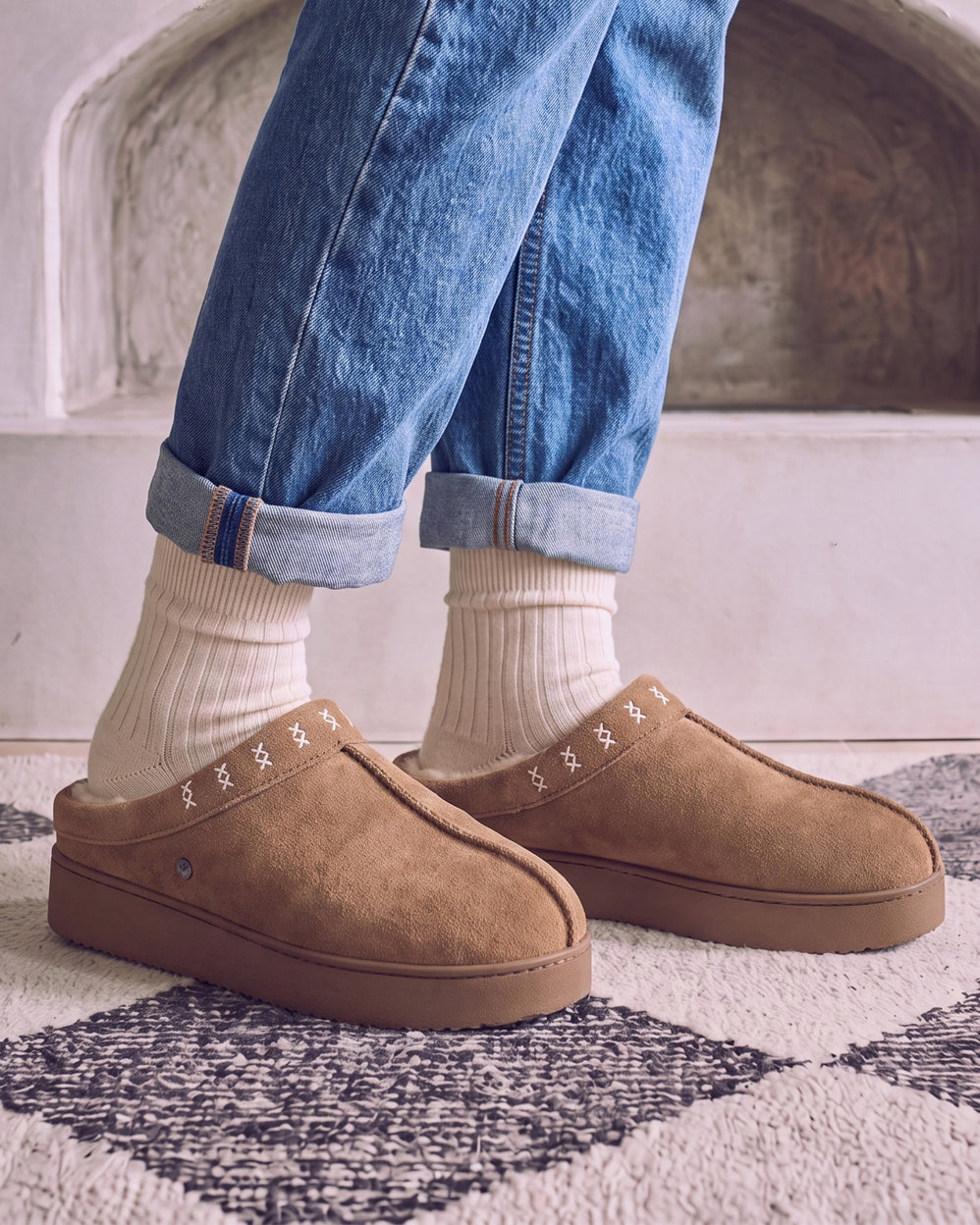 Chaussons mules Femme Camel - Isotoner