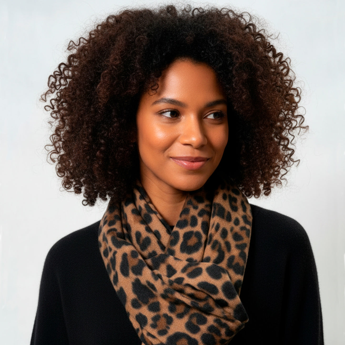 Bufanda Mujer Soft Touch Estampado Leopardo