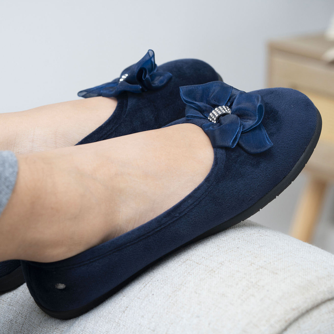 Chaussons ballerines Femme Bleu marine