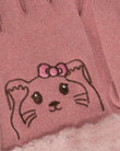 Guantes Niña 6/8 años Rosa Gato