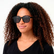 Lunettes de soleil Femme recyclées Noires rectangulaires