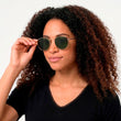 Gafas de sol Ovaladas Doradas