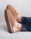 Chaussons Mules Homme Camel sherpa