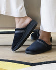 Chaussons Mules Femme talon Noir