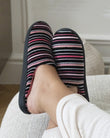 Zapatillas de casa Chinelas Mujer Rayas rosas