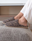 Zapatillas de casa Chinelas Mujer Leopardo Beige oscuro