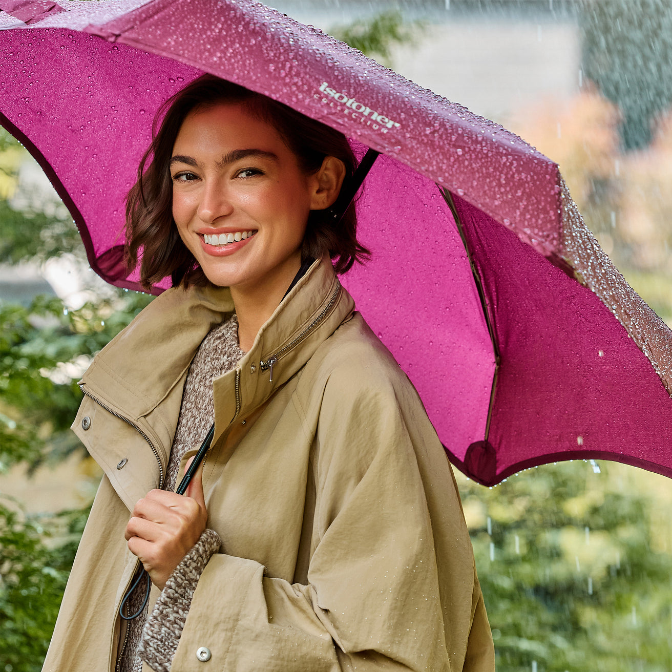 Parapluie X-TRA SOLIDE ALPHA 23 cm Prune