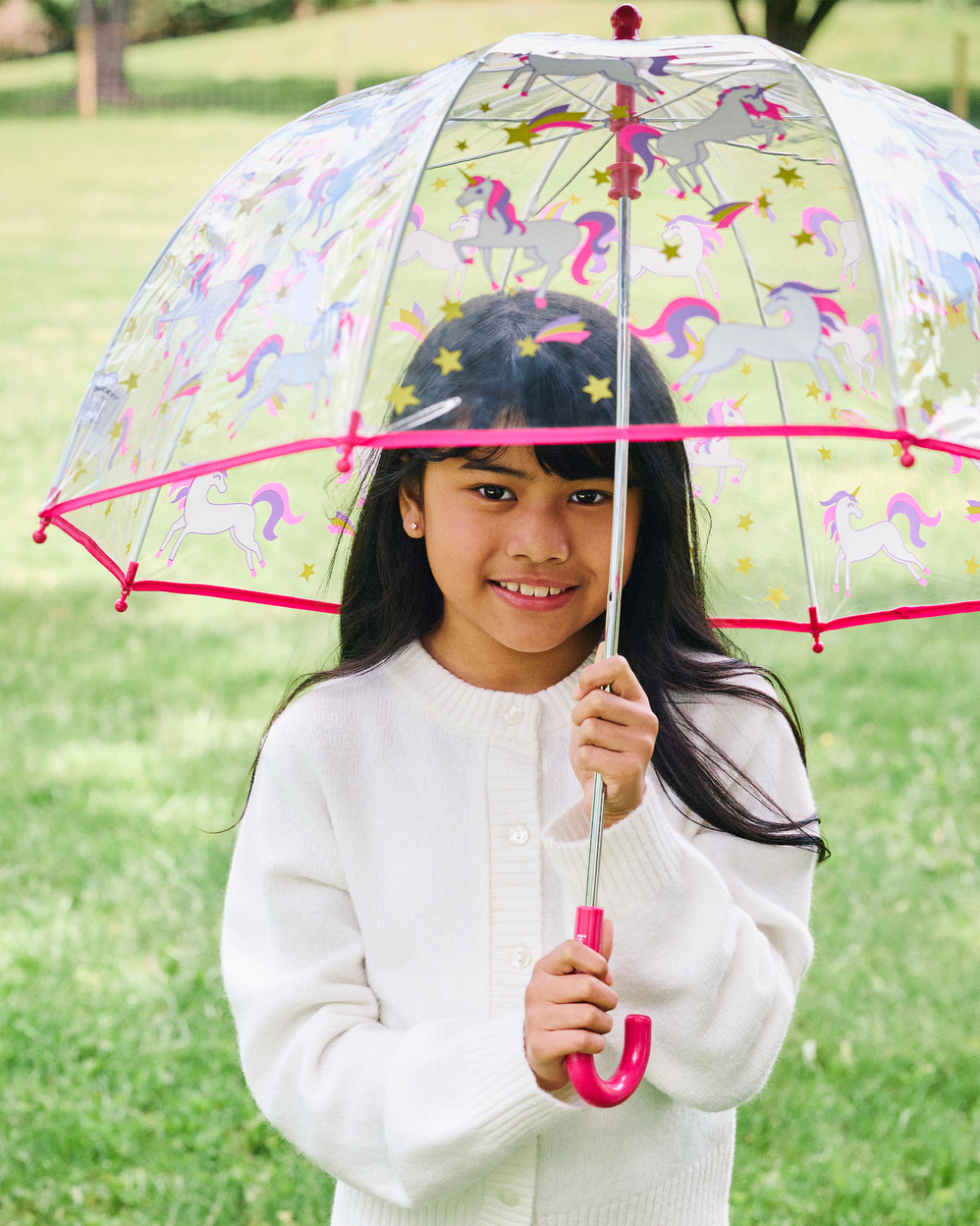 Parapluie Enfant transparent PVC/Licorne étoile - Isotoner