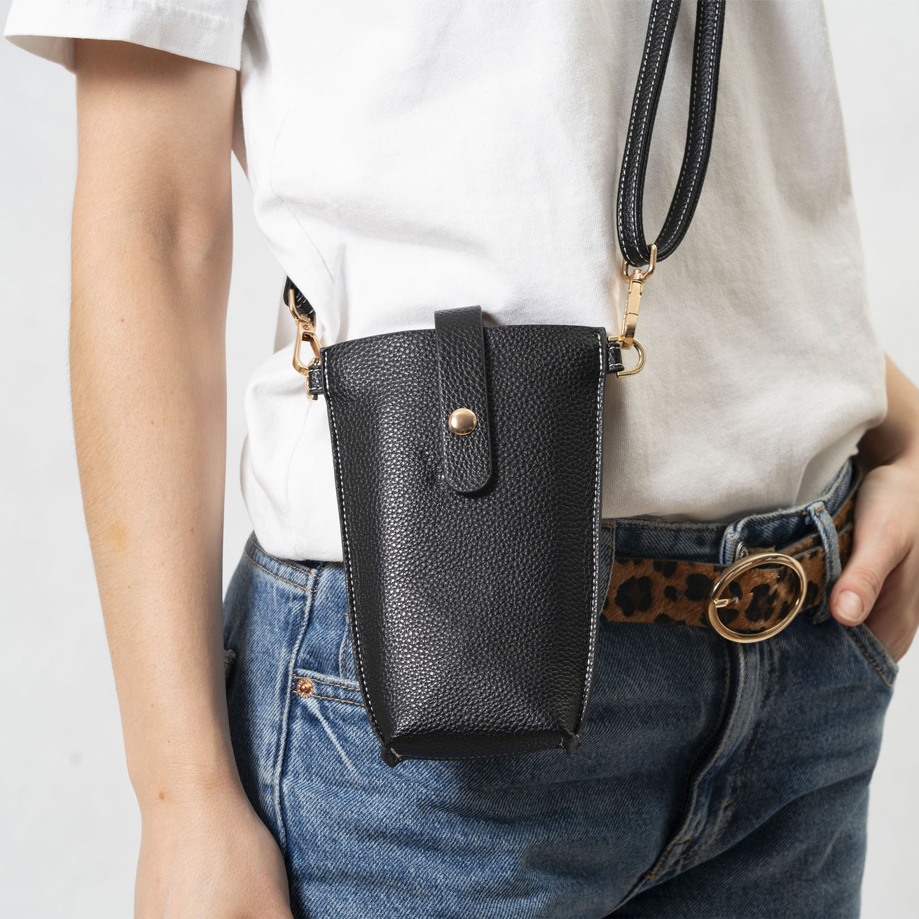 Porte-téléphone Femme Noir