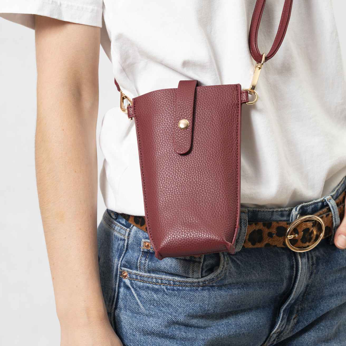 Porte-téléphone Femme Rouge