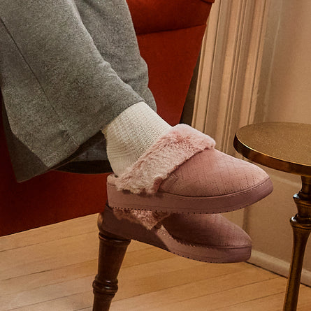 Chaussons mules talon Femme Blush - Isotoner