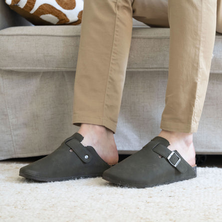 Sabots Homme fourrés Kaki - Isotoner