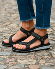 Sandale Femme sport talon Noire