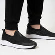 Baskets Femme slip-on sport Noir Lurex