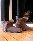 Zapatillas de casa botines Mujer Gris