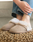 Zapatillas de casa chinelas acolchadas Mujer Beige
