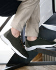 Tenis Confort Hombre slip-on cordones Caqui