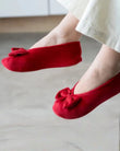 Zapatillas de casa bailarinas Mujer Grande Nudo Rojo