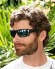 Gafas de sol unisex deportivas Negro con lentes espejados