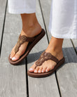 Chanclas Mujer YOGA sofisticada Marrón
