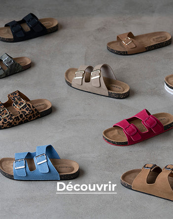 sandales à brides femme confort avec patch talon