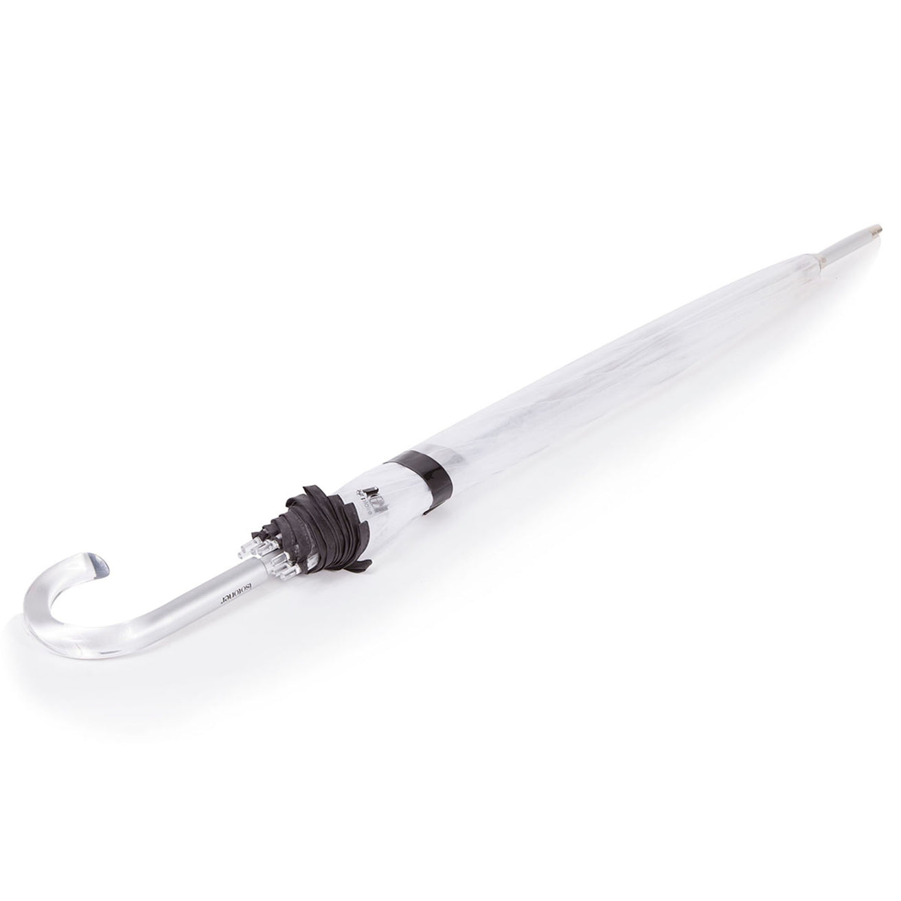Parapluie cloche transparent PVC/Noir