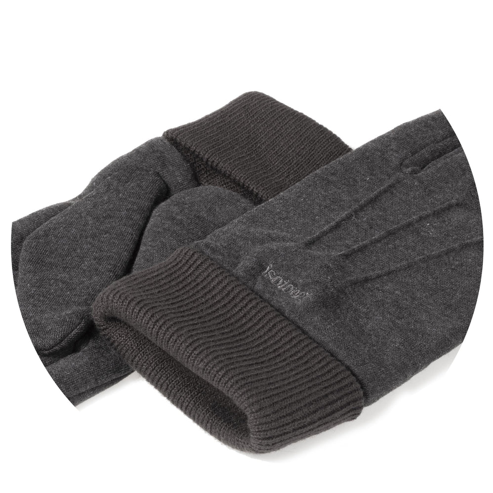 Guantes Hombre táctiles Gris tejido suave - Isotoner