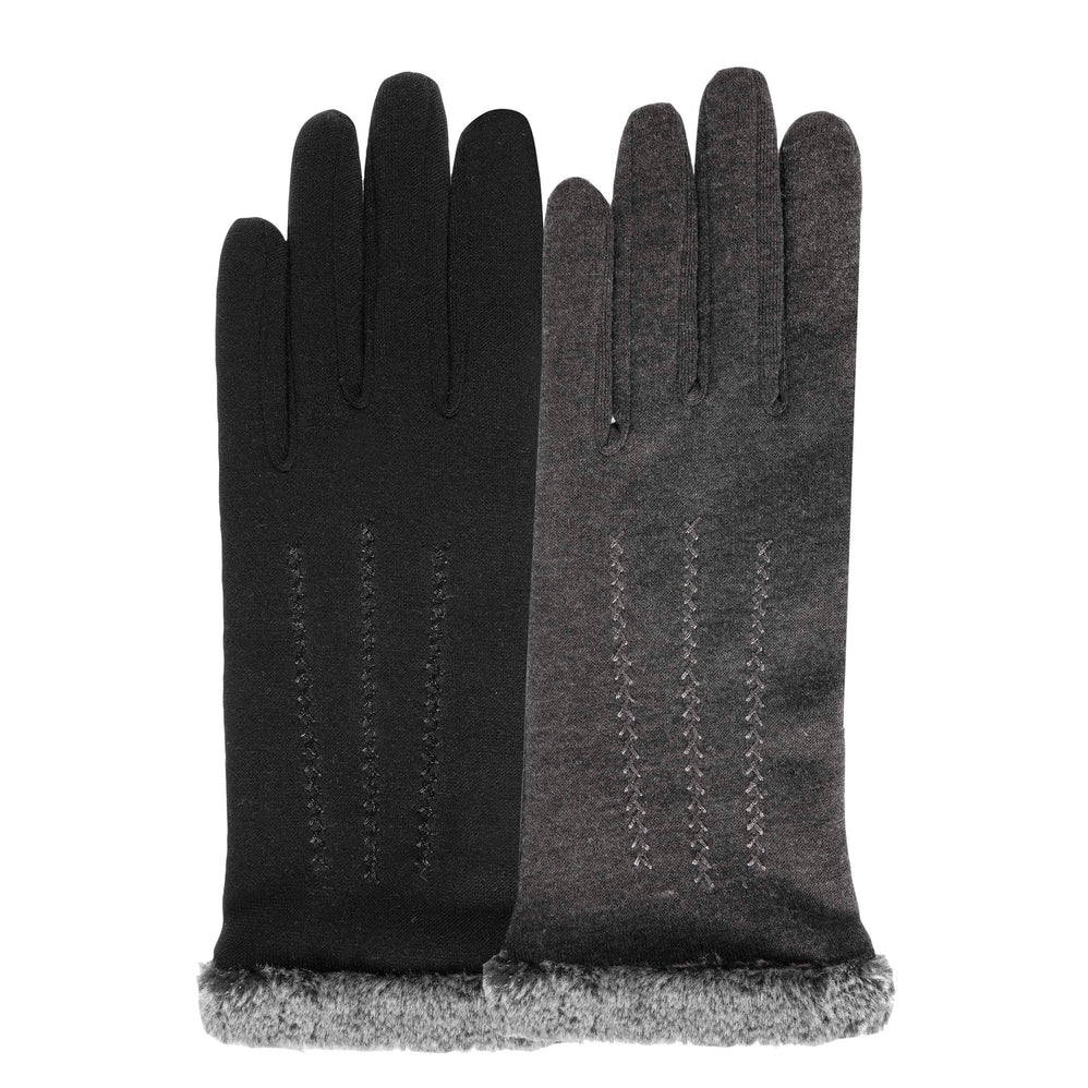 Gants Femme tactiles tissu doux Gris - Isotoner