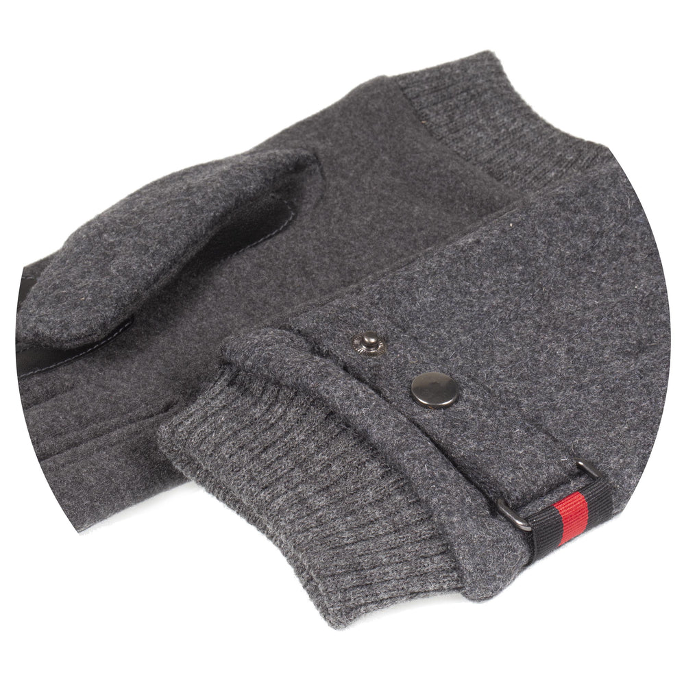 Gants Homme tissu lainé Gris chiné - Isotoner