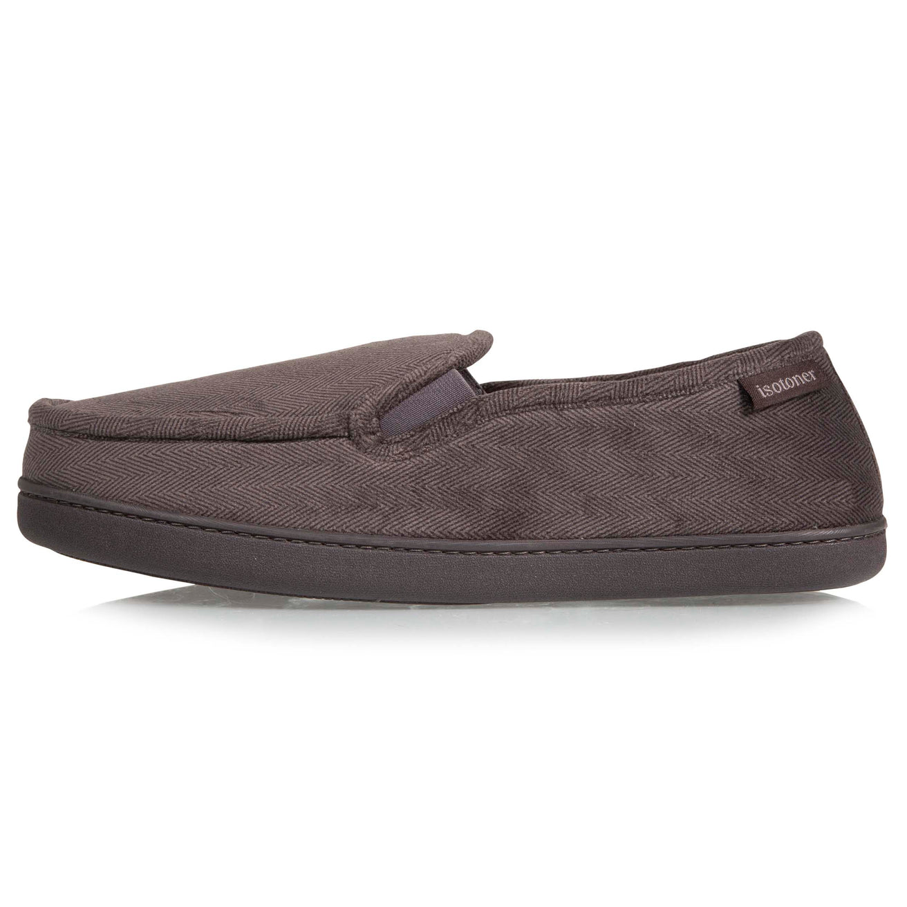 Chaussons mocassins Homme Gris chevrons