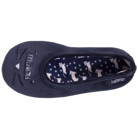 Chaussons ballerines Junior Marine - Isotoner