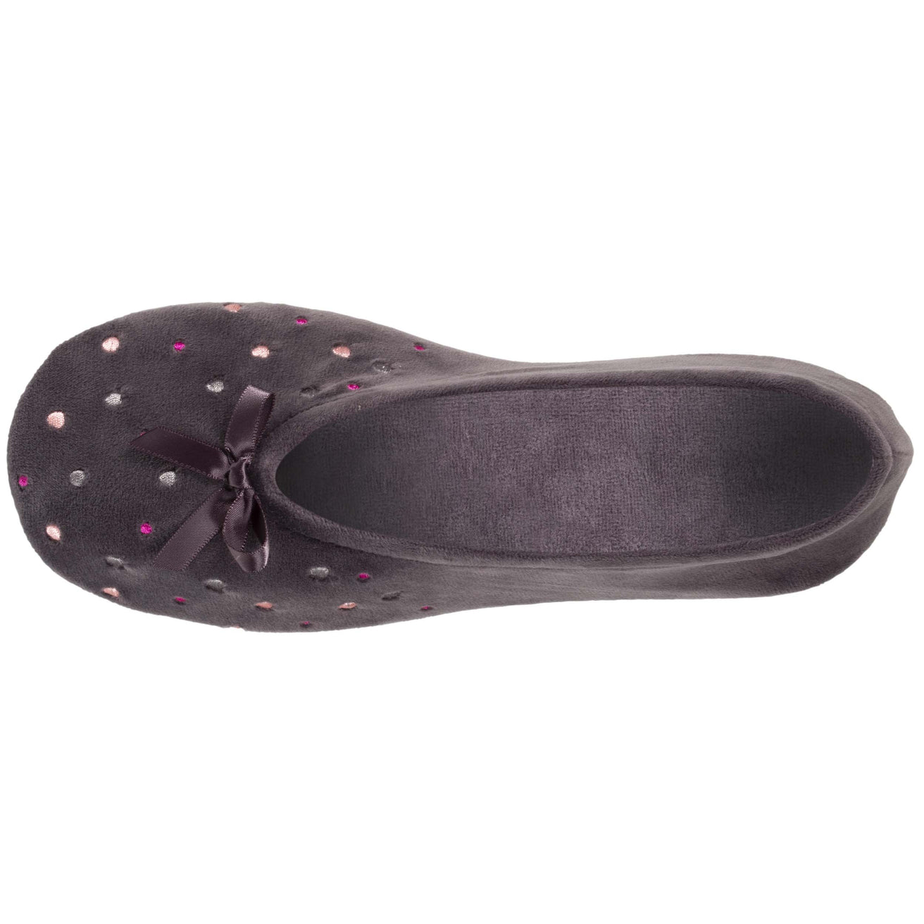 Chaussons ballerines Femme Pois Brodés