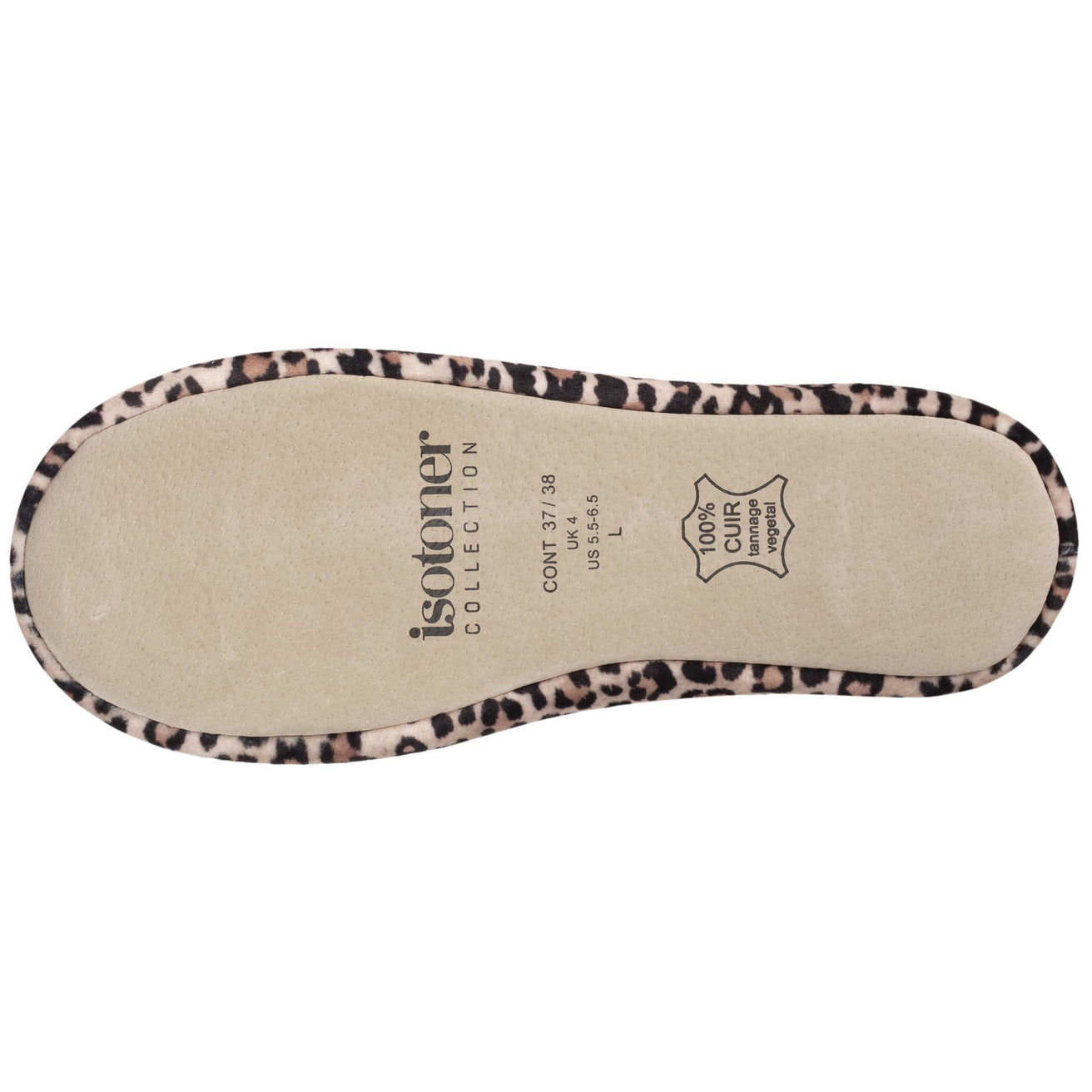 Chaussons ballerines Femme Grand Nœud Panthère